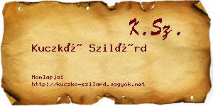 Kuczkó Szilárd névjegykártya